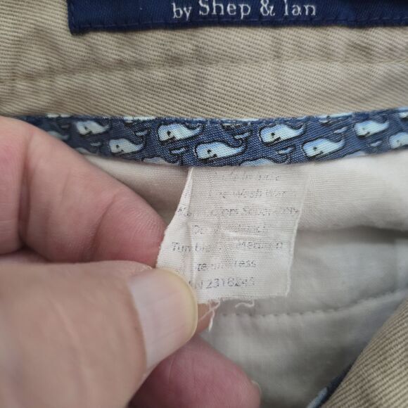 Vineyard Vines By Shep And Ian Chino Pants Mens 38 x 32 Khaki, Preppy Classicore - Picture 9 of 10